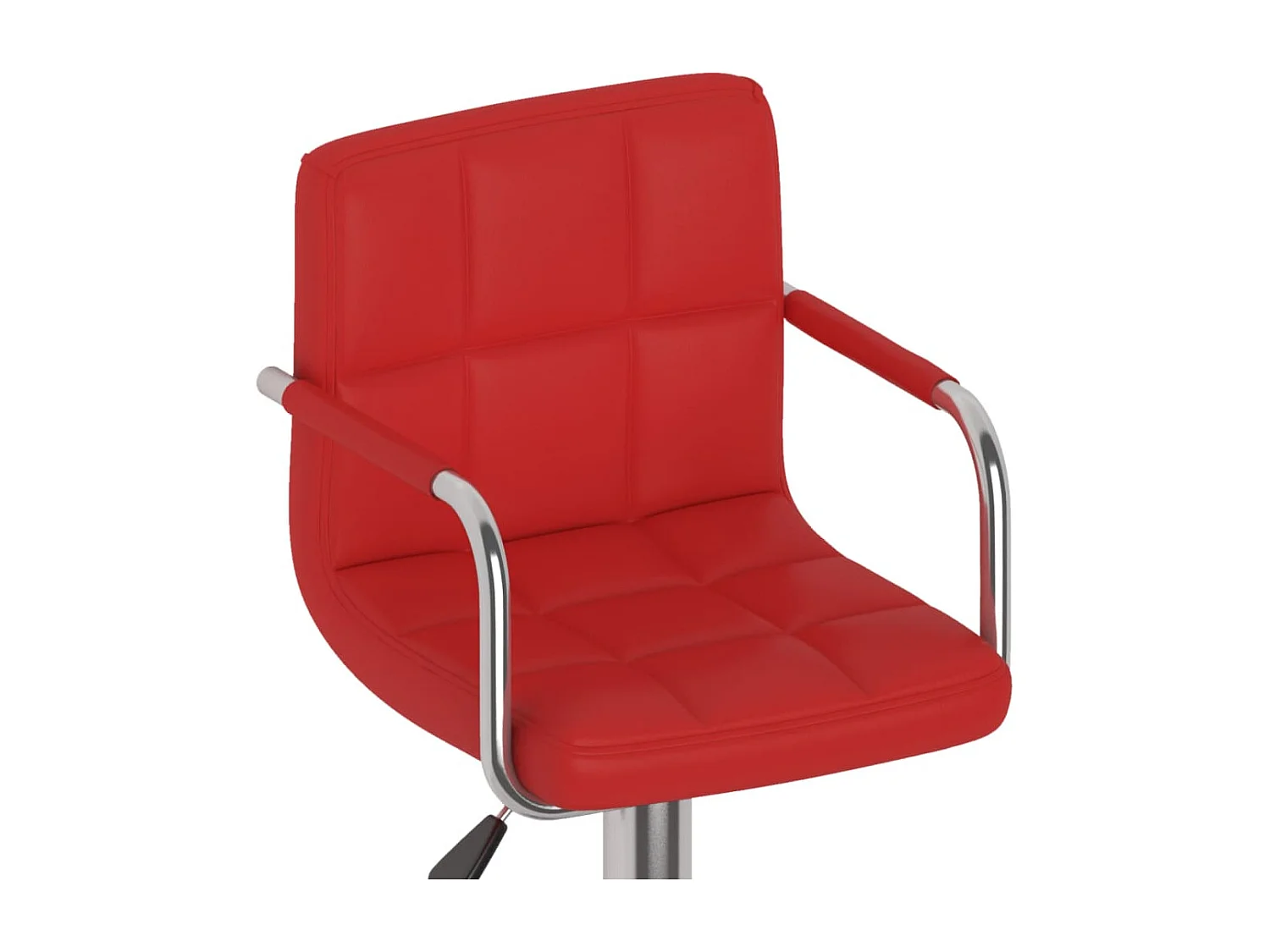 Tabourets de bar lot de 2 rouge bordeaux similicuir