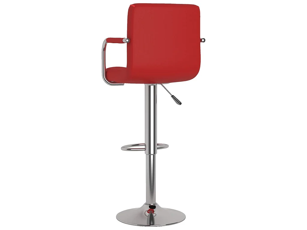 Tabourets de bar lot de 2 rouge bordeaux similicuir