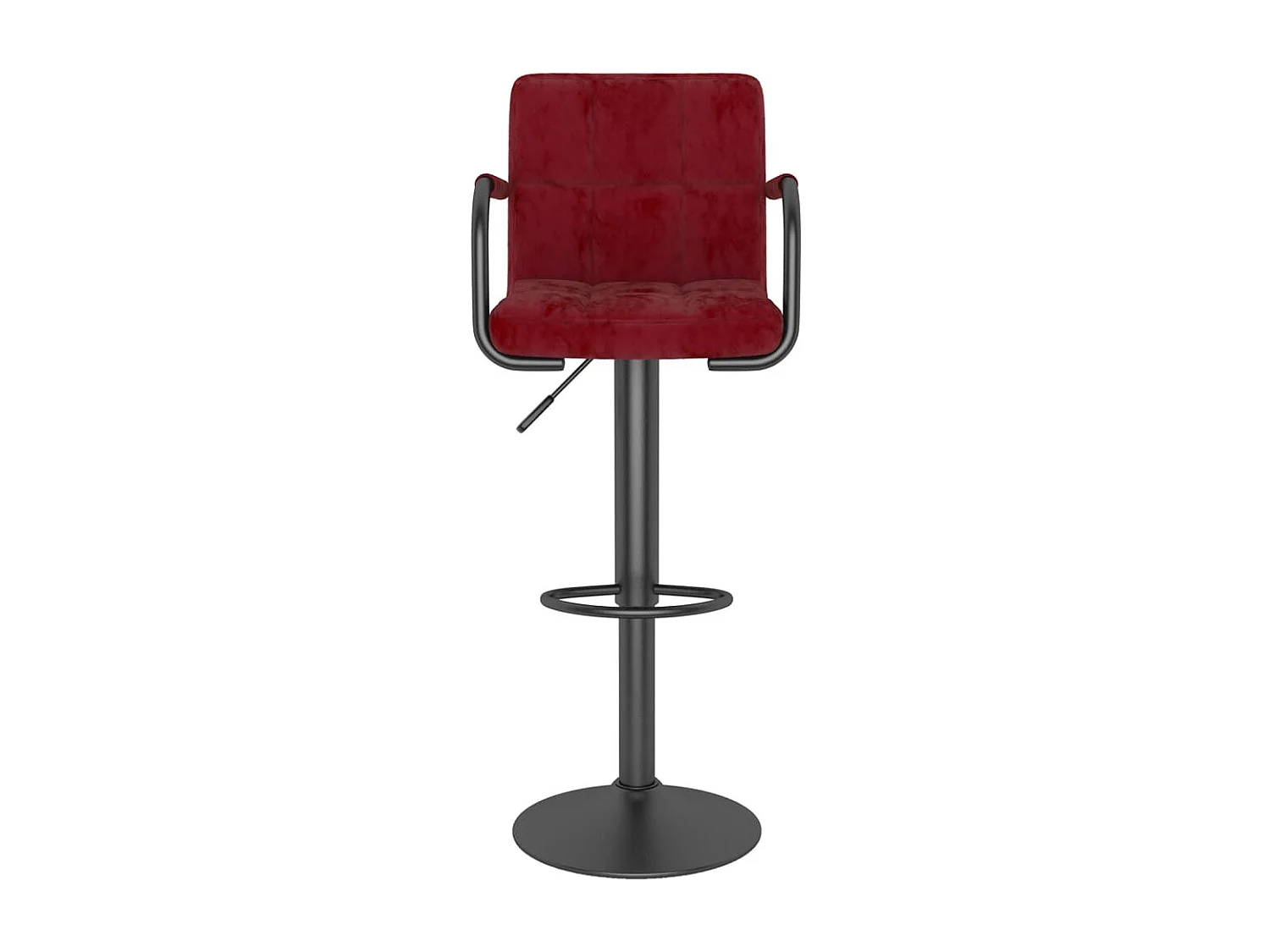 Bancos de bar 2 pcs veludo vermelho tinto