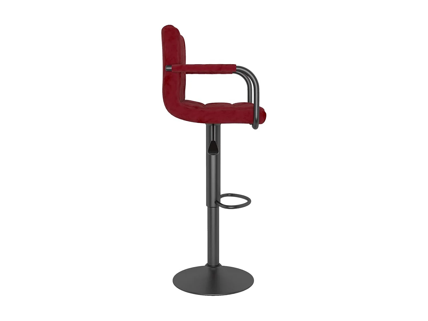 Bancos de bar 2 pcs veludo vermelho tinto