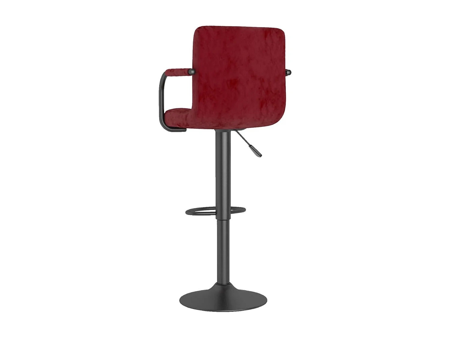 Bancos de bar 2 pcs veludo vermelho tinto
