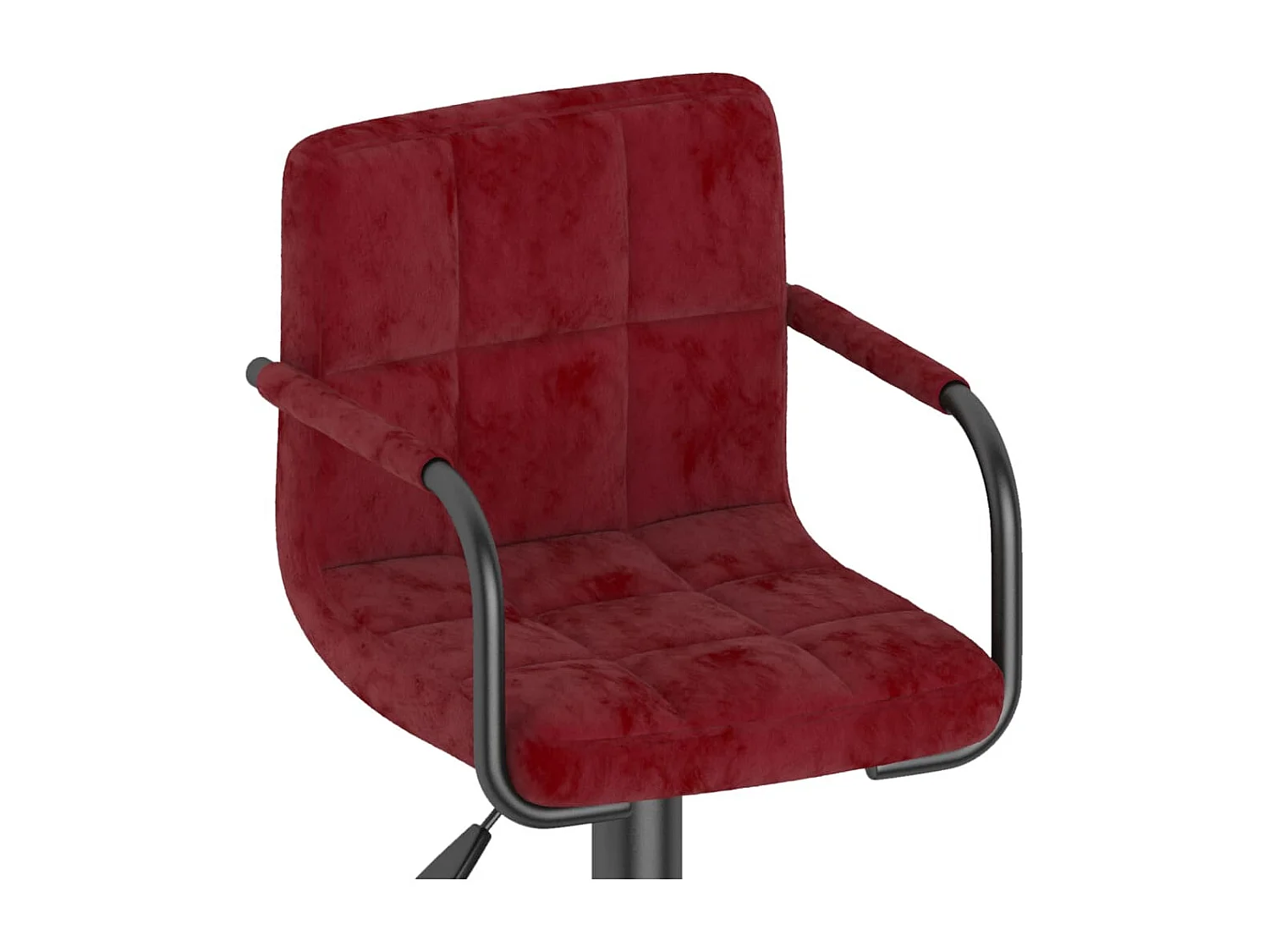 Bancos de bar 2 pcs veludo vermelho tinto