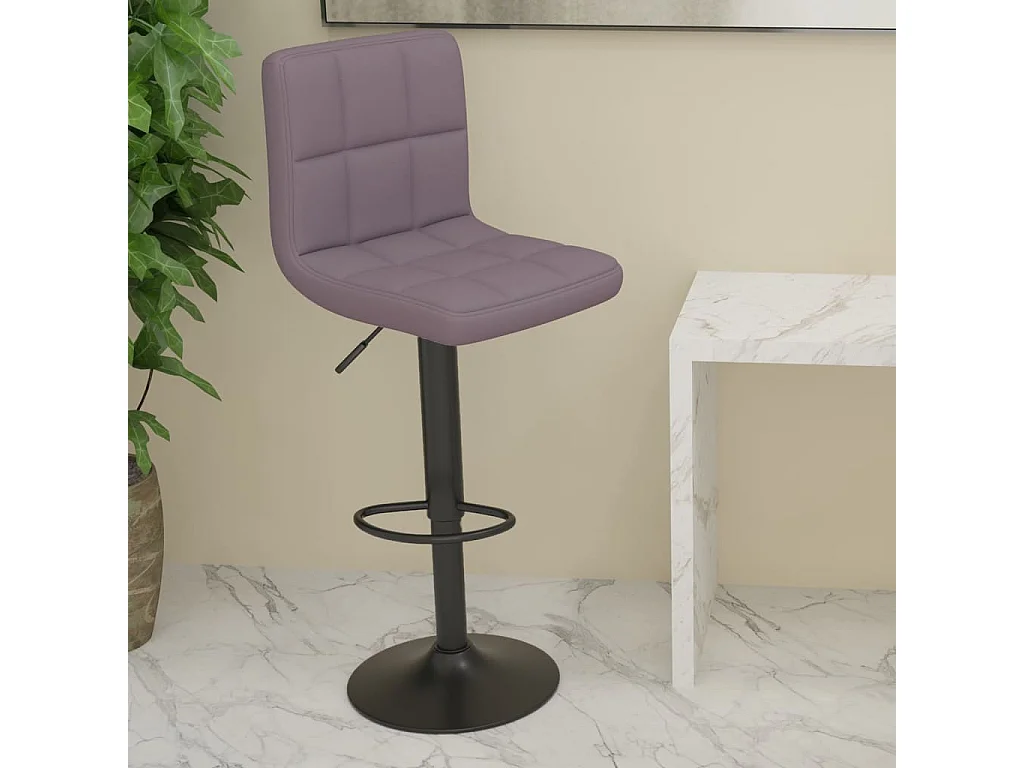 Banco de bar tecido cinzento-acastanhado