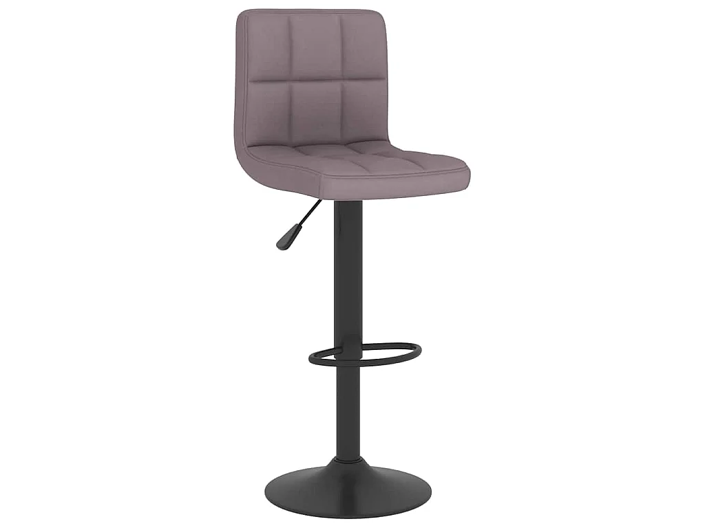 Taburete de cocina de tela gris taupé
