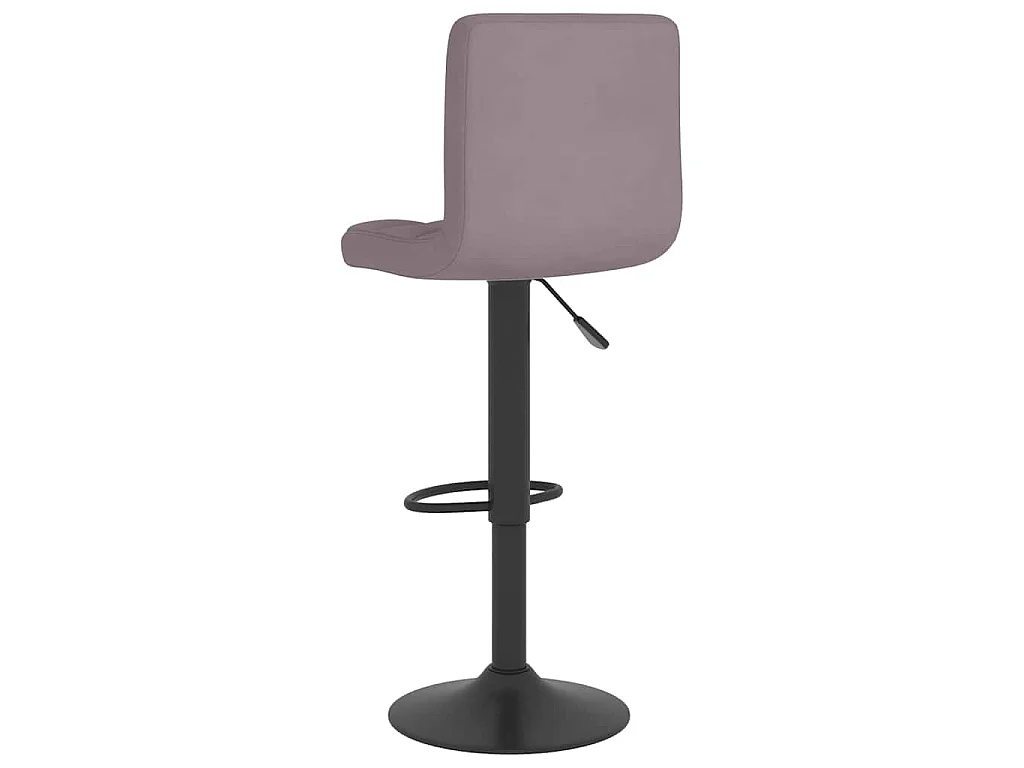 Taburete de cocina de tela gris taupé