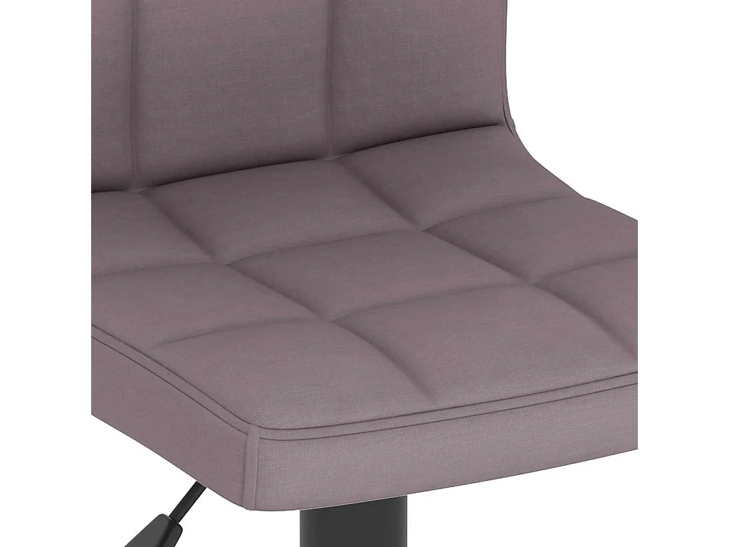 Taburete de cocina de tela gris taupé