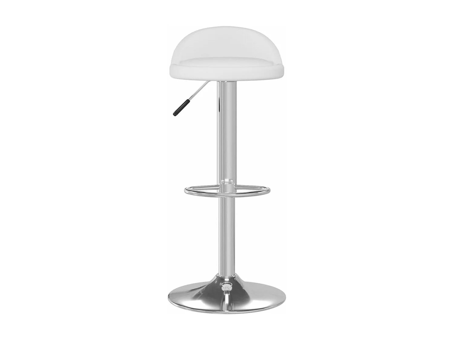 Tabourets de bar lot de 2 blanc similicuir