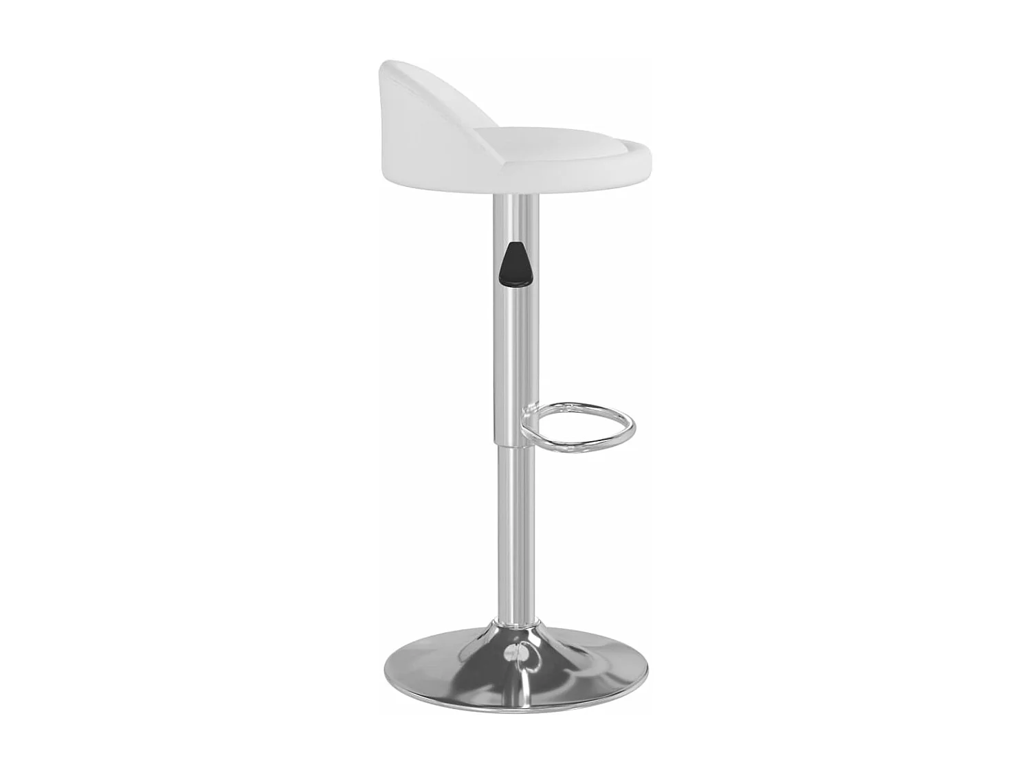 Tabourets de bar lot de 2 blanc similicuir