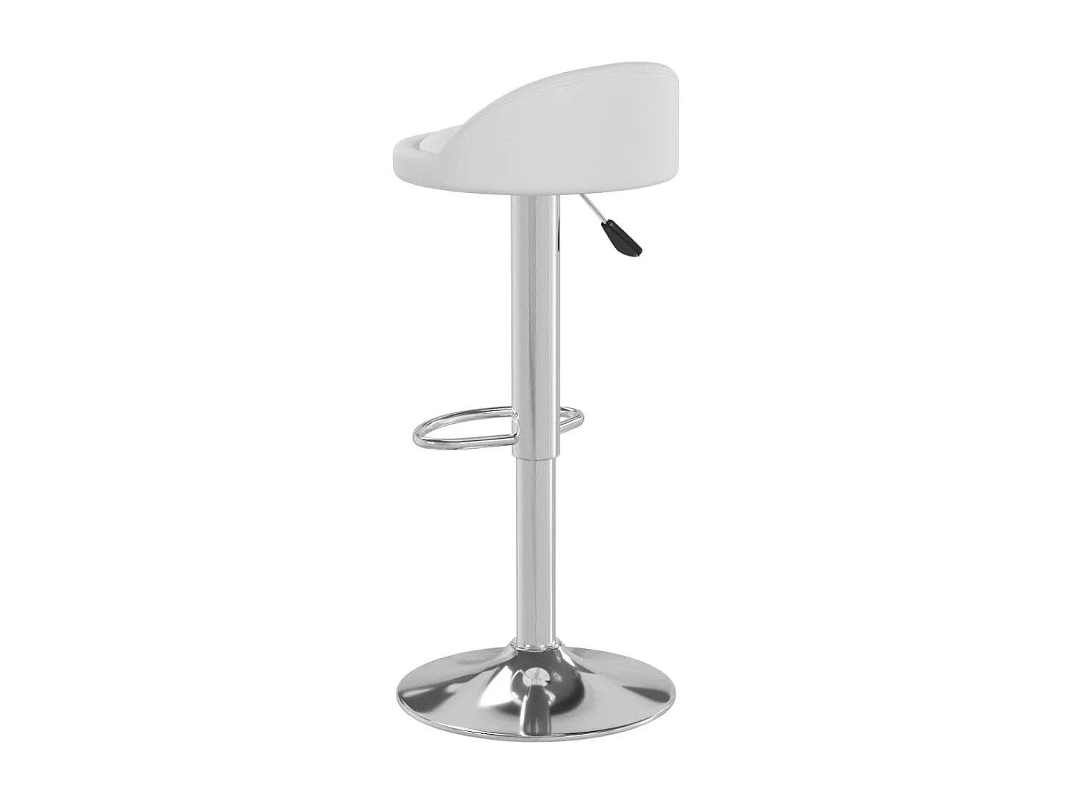 Tabourets de bar lot de 2 blanc similicuir