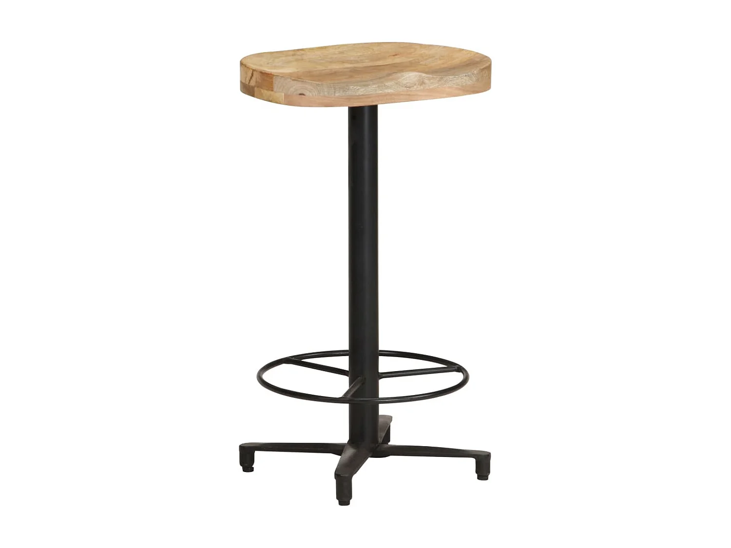 Barkrukken 2 st 66 cm massief mangohout