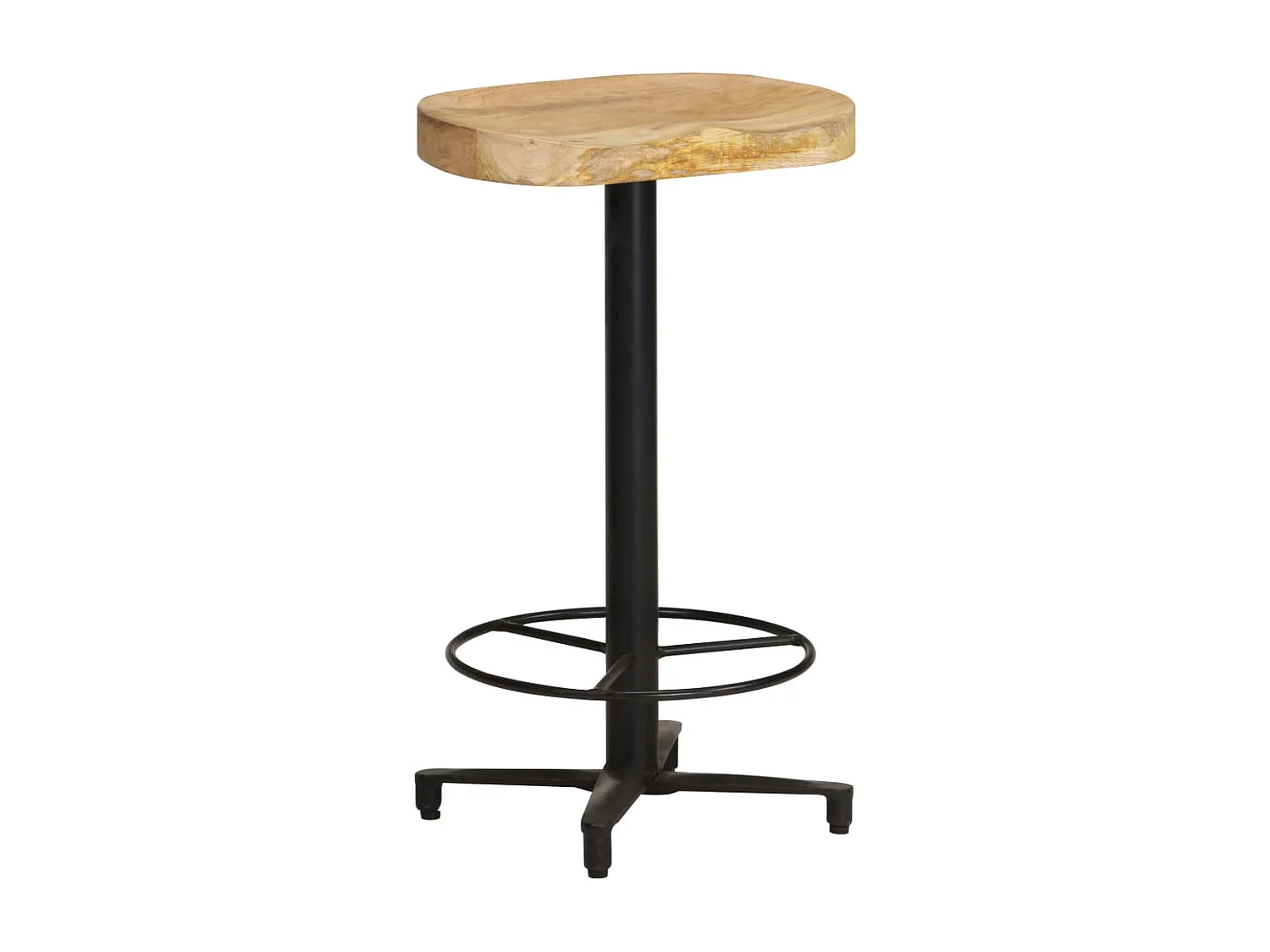 Barkrukken 2 st 66 cm massief mangohout