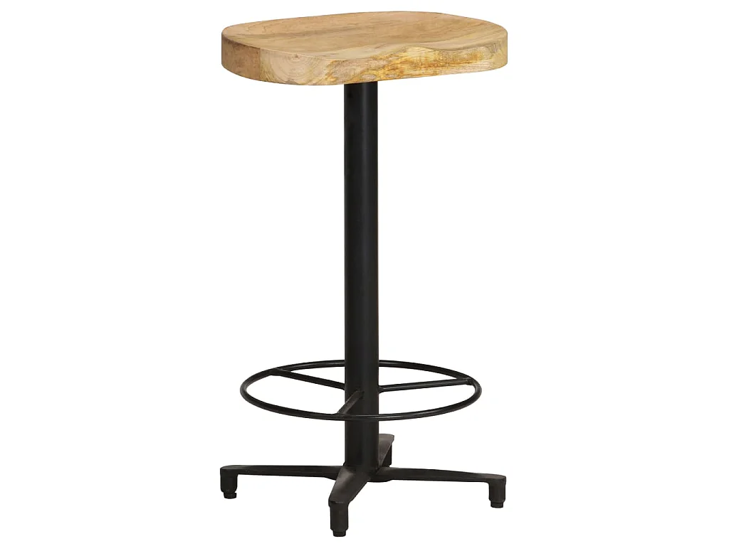 Sgabelli da Bar 2 pz 66 cm in Legno Massello di Mango