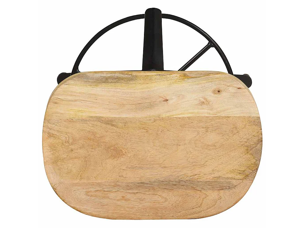 Sgabelli da Bar 2 pz 66 cm in Legno Massello di Mango