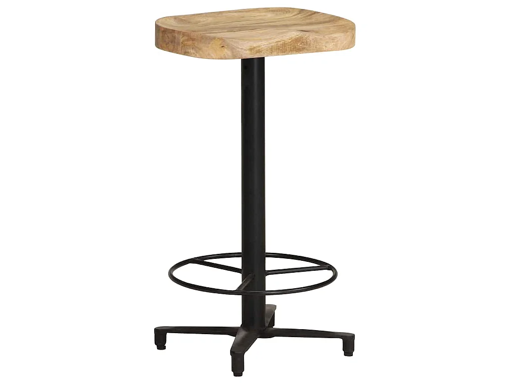 Sgabelli da Bar 2 pz 66 cm in Legno Massello di Mango