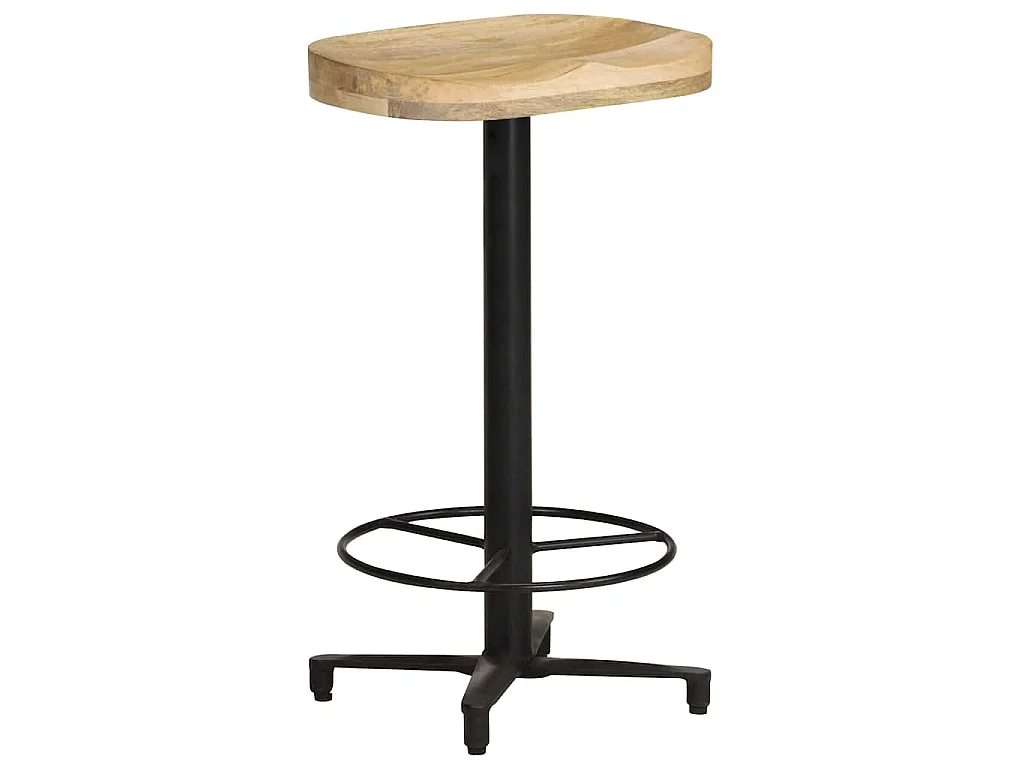 Tabourets de bar lot de 2 66 cm bois de manguier massif