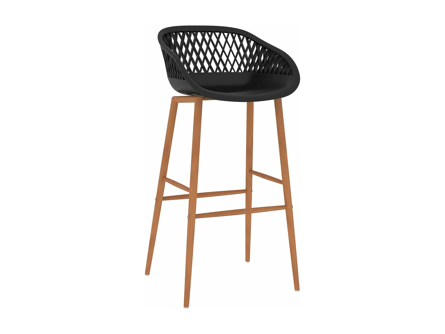 Barstoelen 2 st zwart