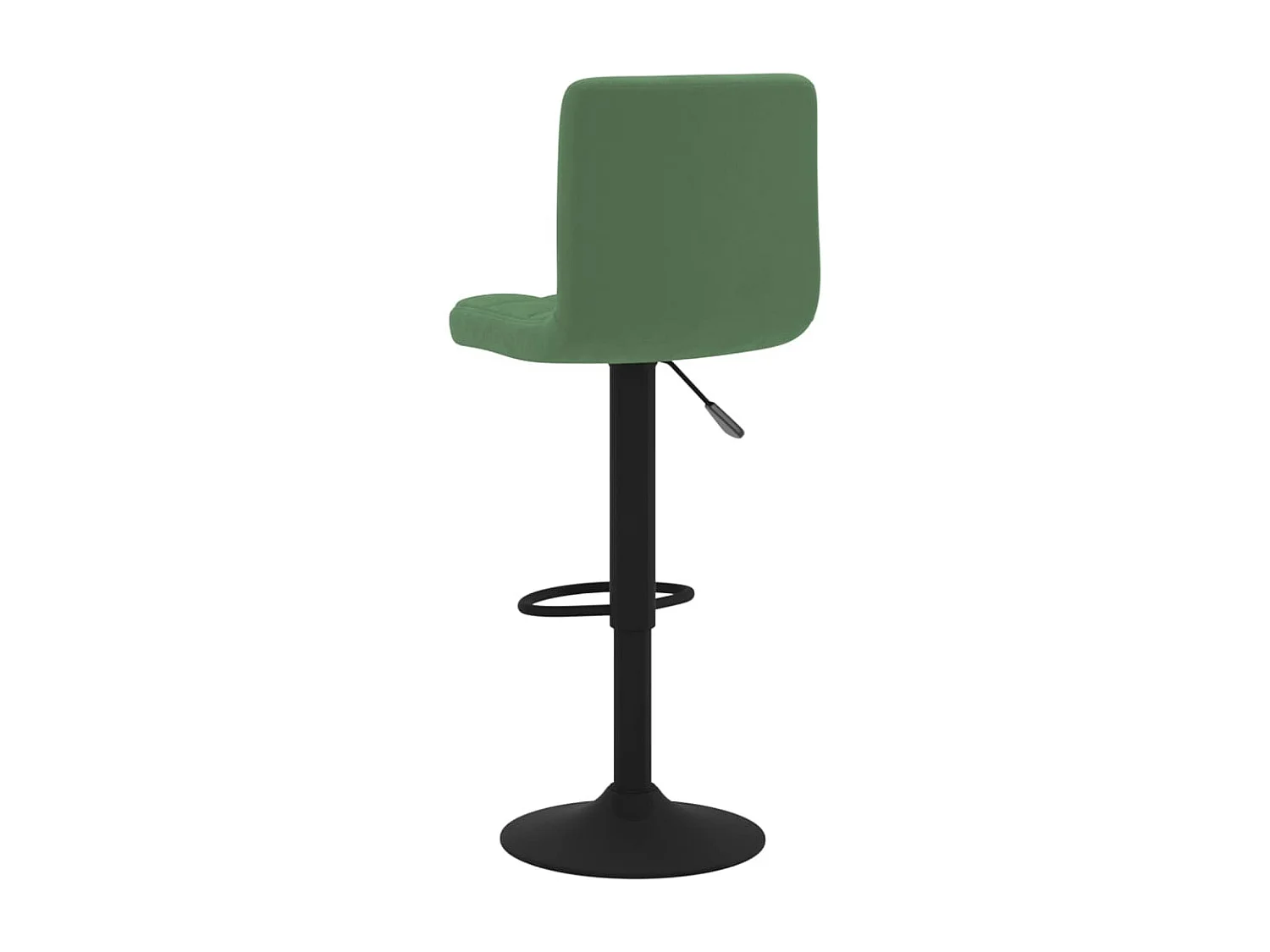 Tabourets de bar lot de 2 vert foncé velours