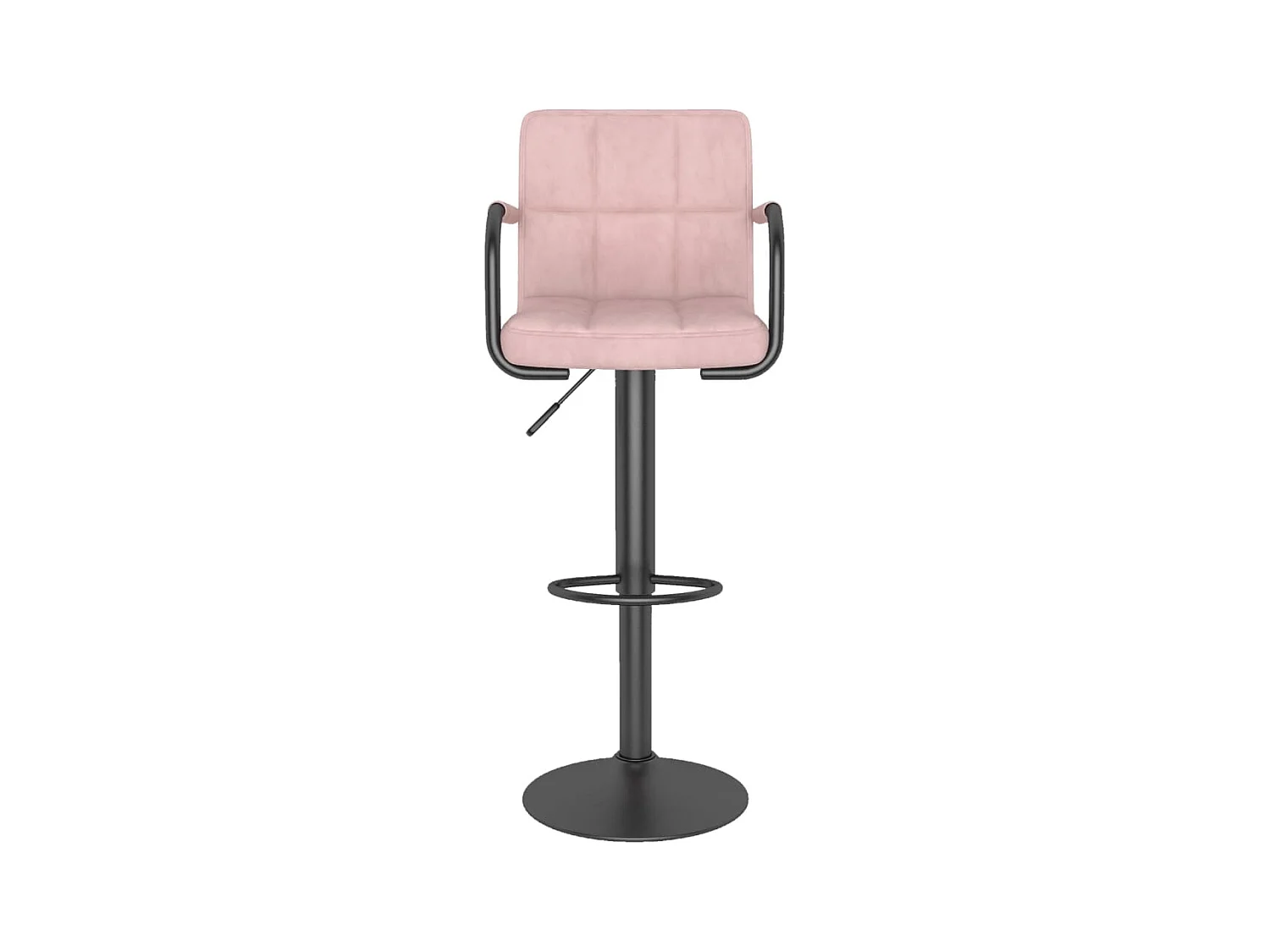 Tabourets de bar lot de 2 rose velours