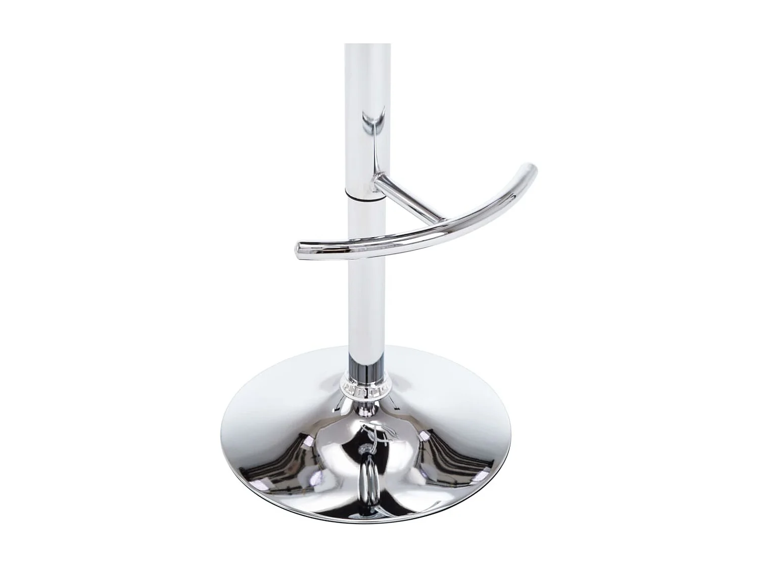 Tabourets de bar lot de 2 blanc similicuir