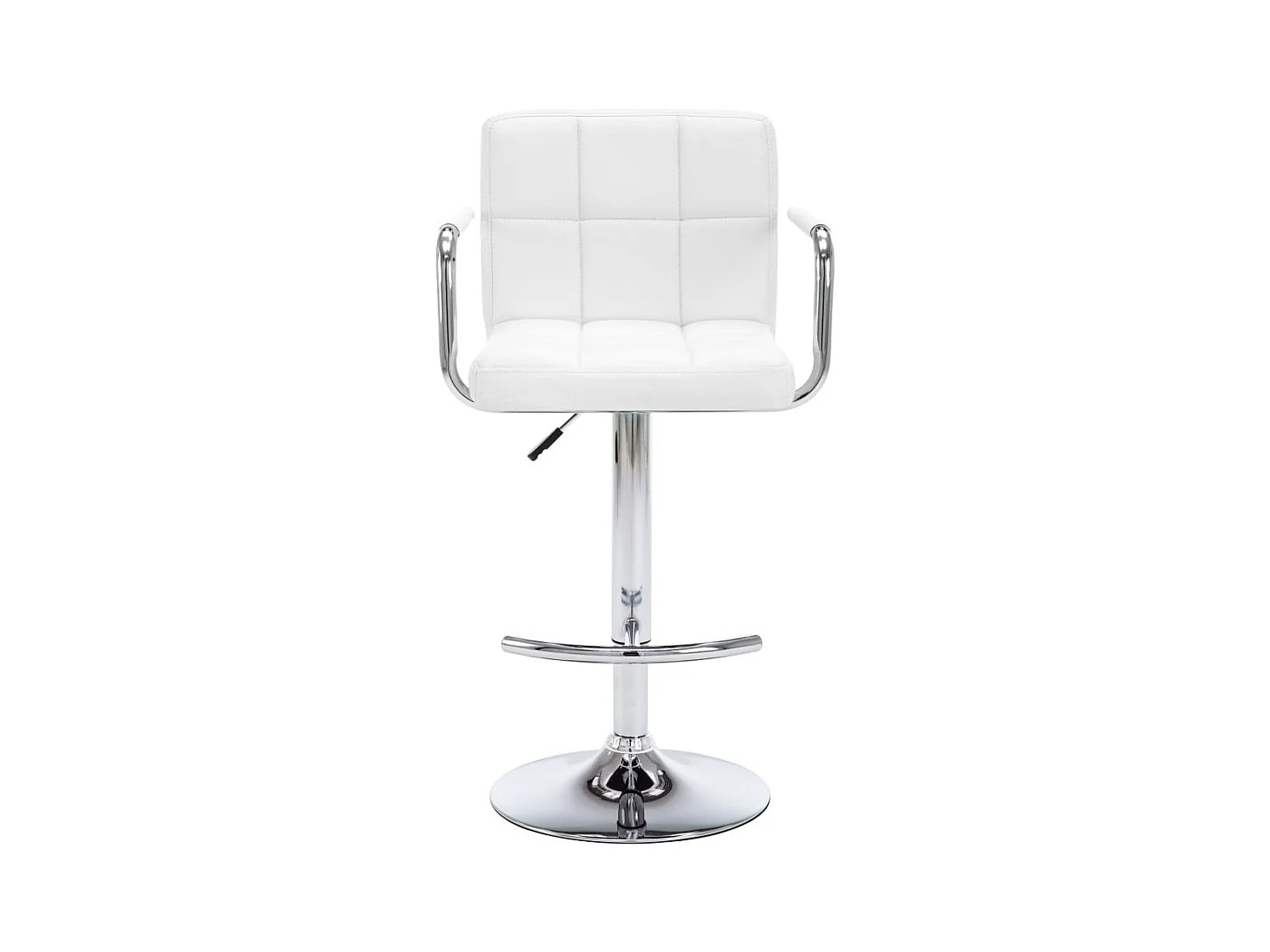 Barstoelen 2 st kunstleer wit