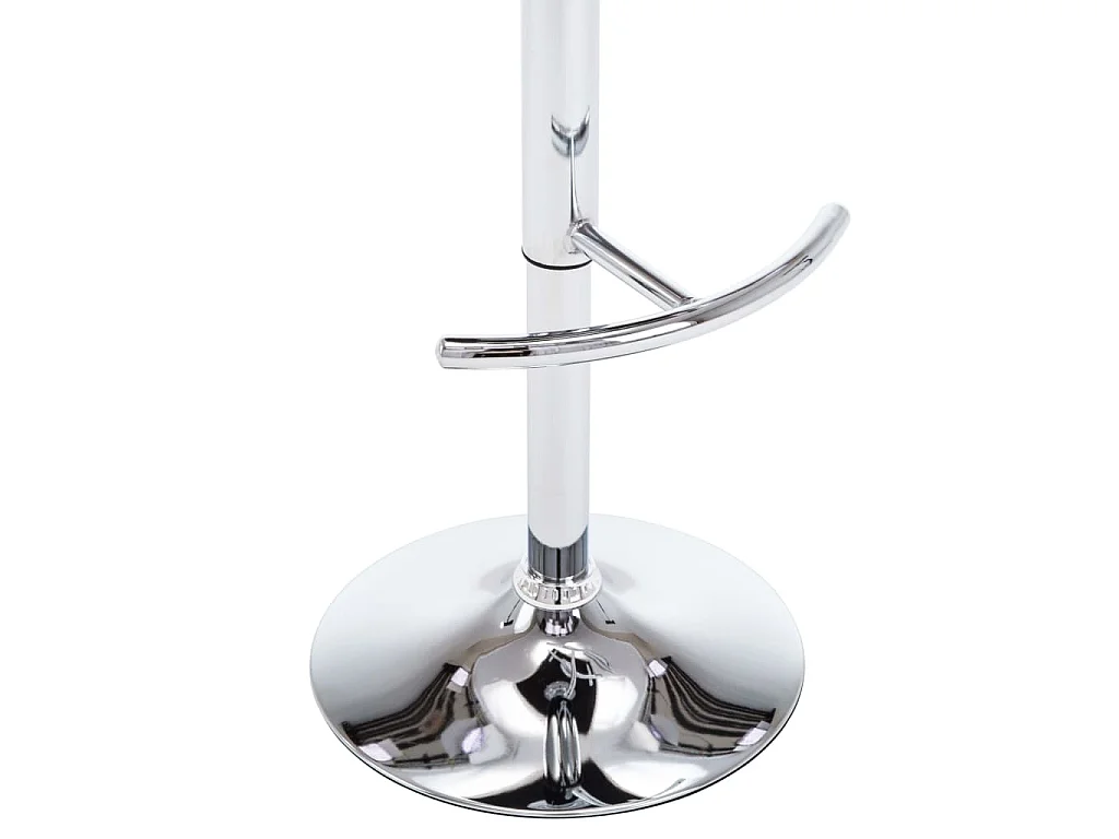 Tabourets de bar lot de 2 blanc similicuir