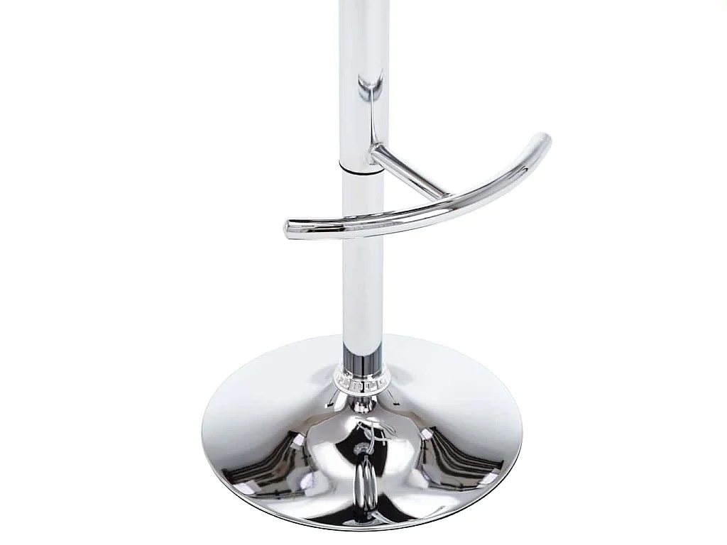 Tabourets de bar lot de 2 blanc similicuir