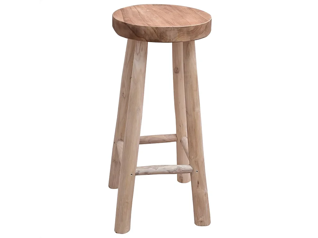 Chaise de bar Bois de teck solide