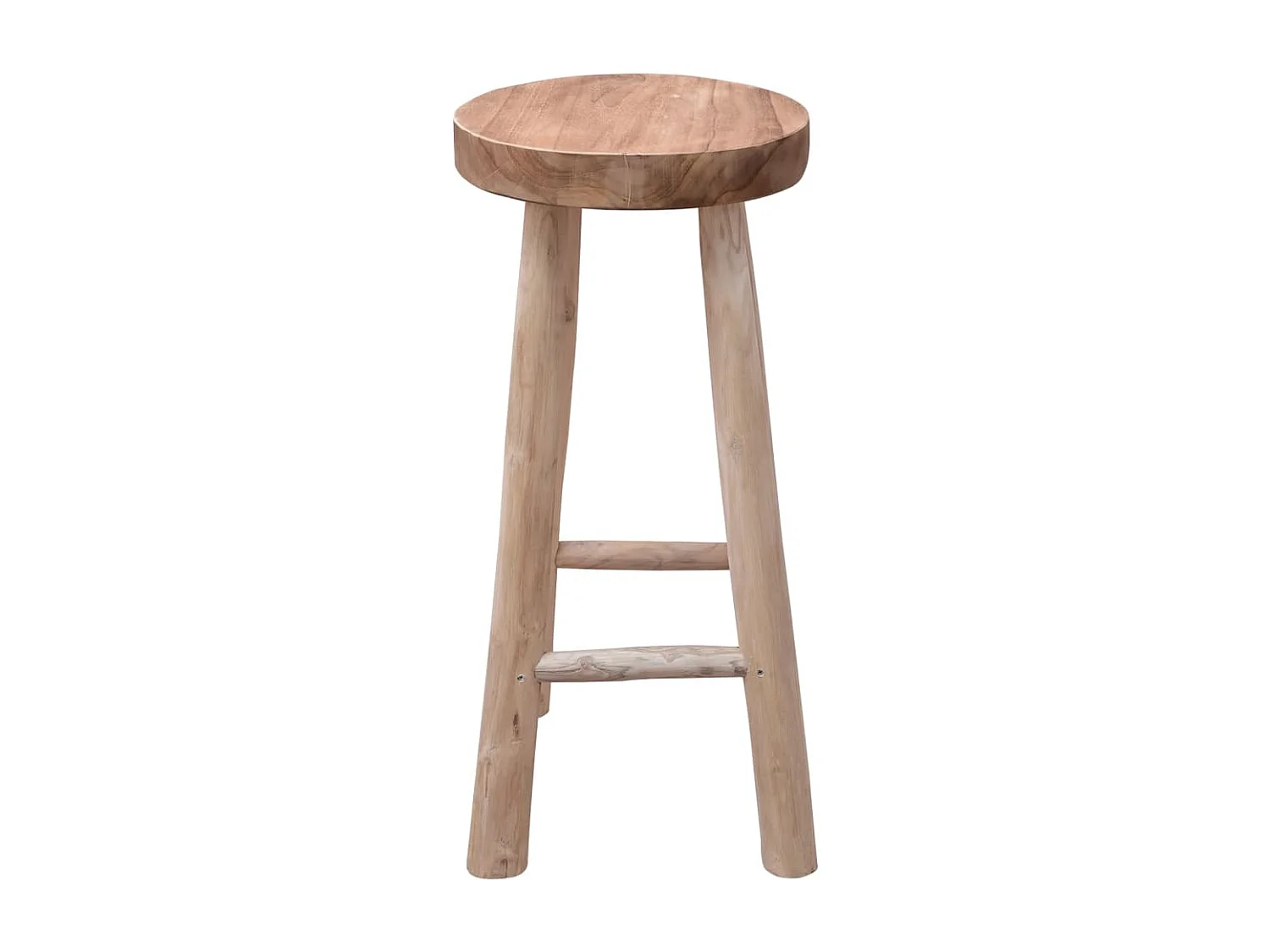 Chaise de bar Bois de teck solide