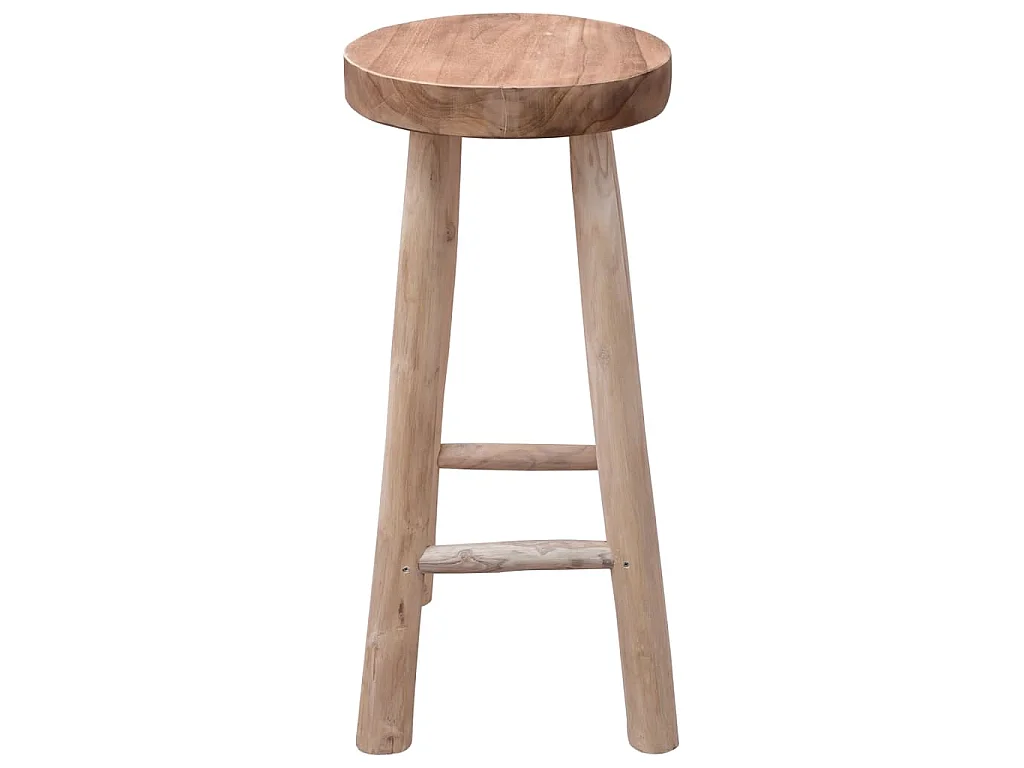 Chaise de bar Bois de teck solide