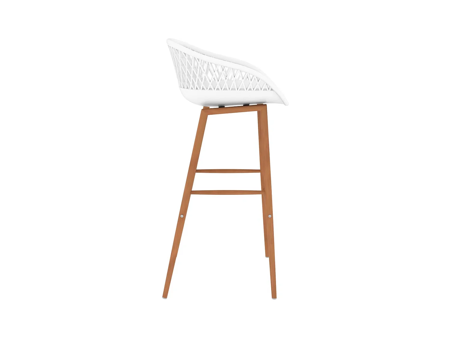 Barhocker 2 Stk. Weiß