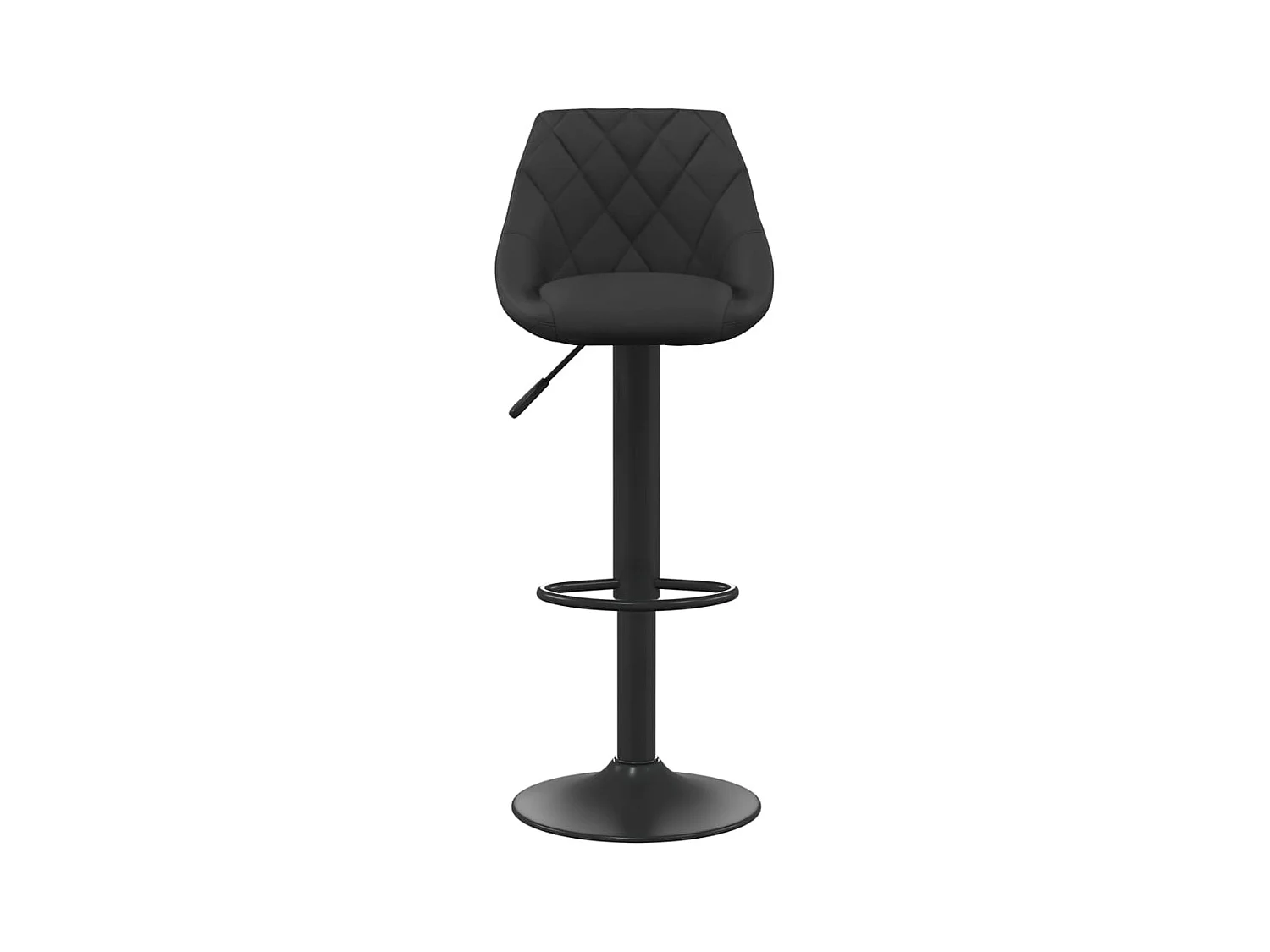 Tabourets de bar lot de 2 noir velours