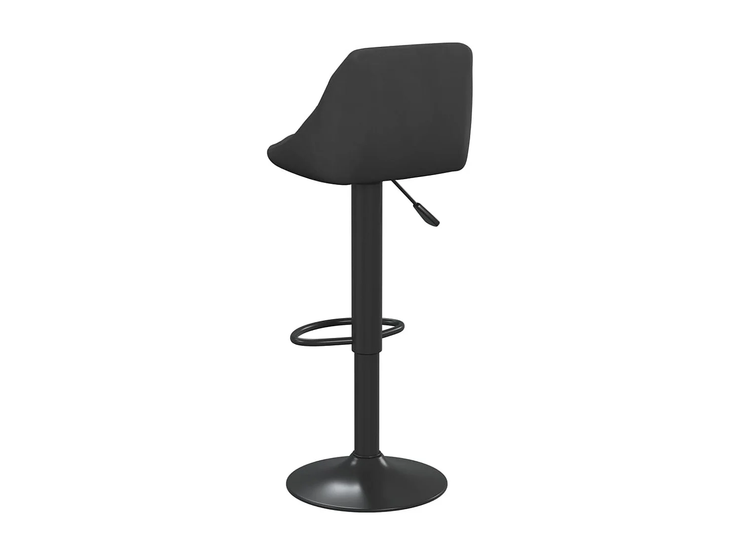 Tabourets de bar lot de 2 noir velours