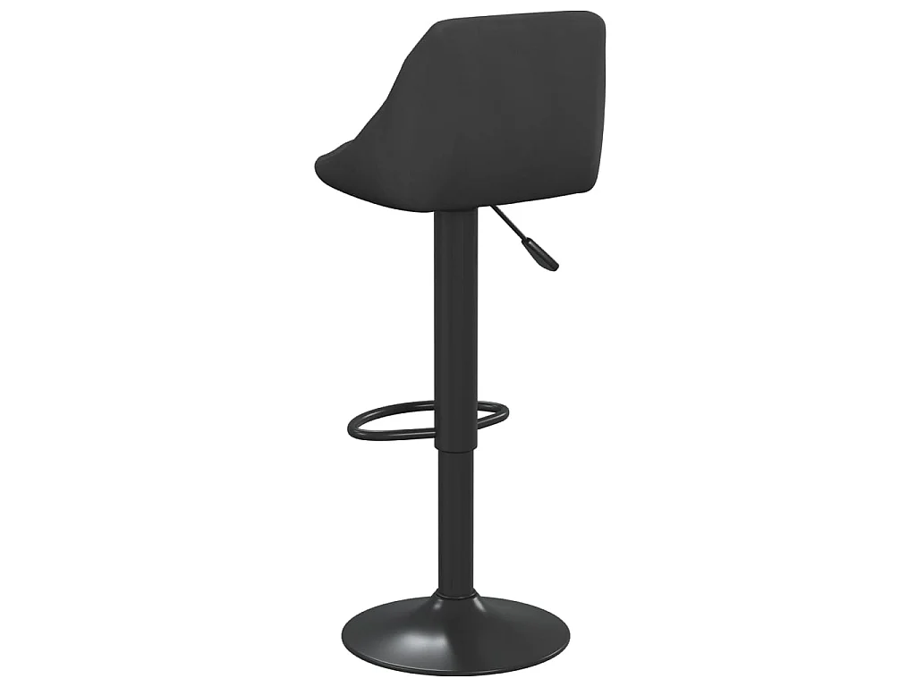 Tabourets de bar lot de 2 noir velours