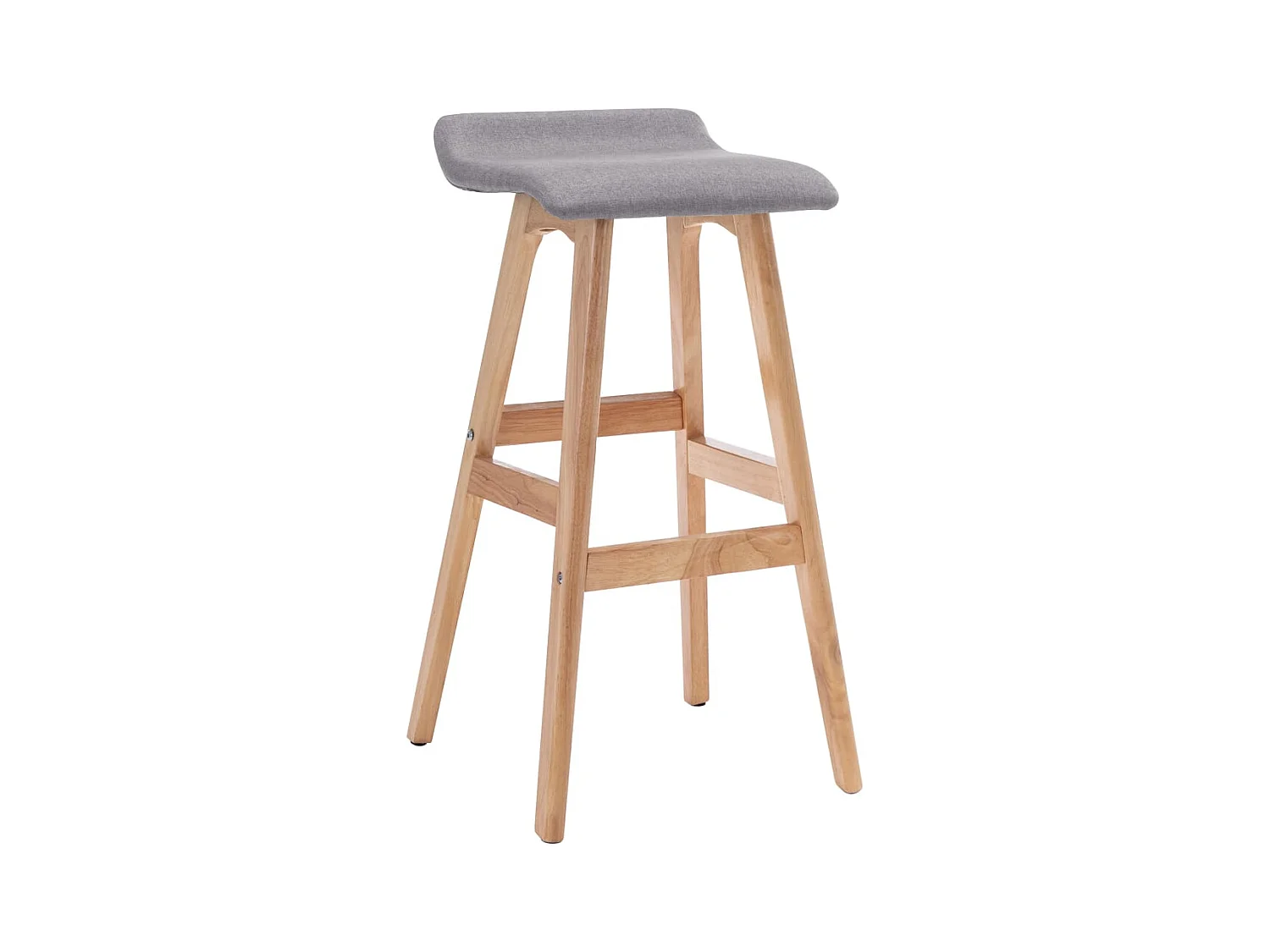 Chaise de bar Gris clair Tissu
