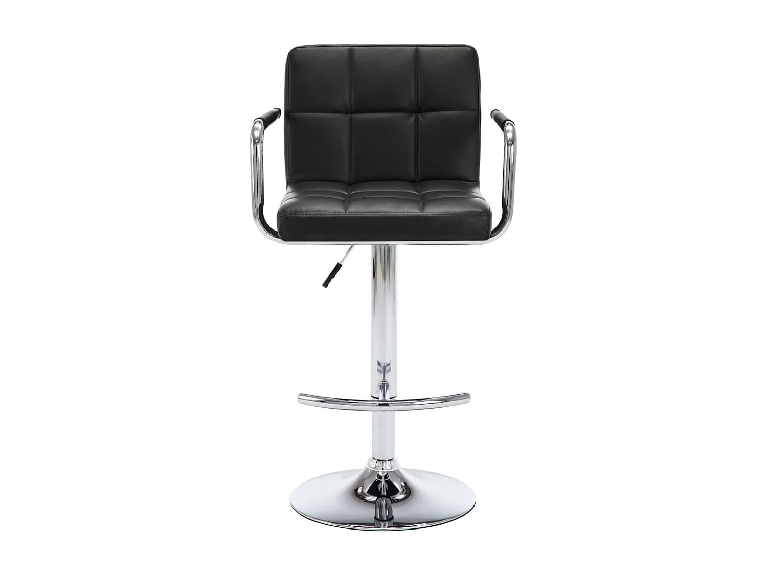 Barhocker 2 Stk. Schwarz Kunstleder