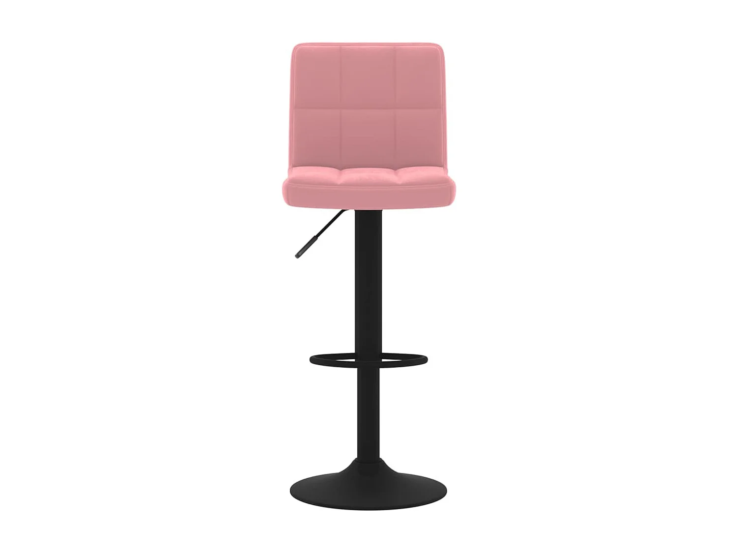 Tabourets de bar lot de 2 rose velours