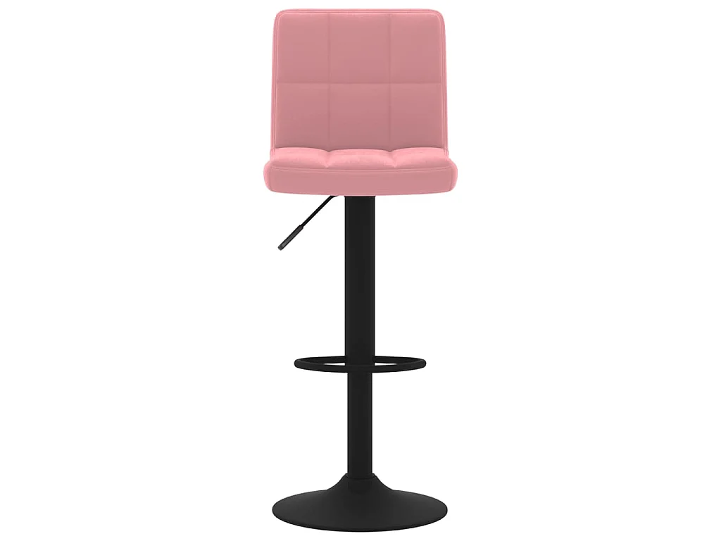 Barhocker 2 Stk. Rosa Samt