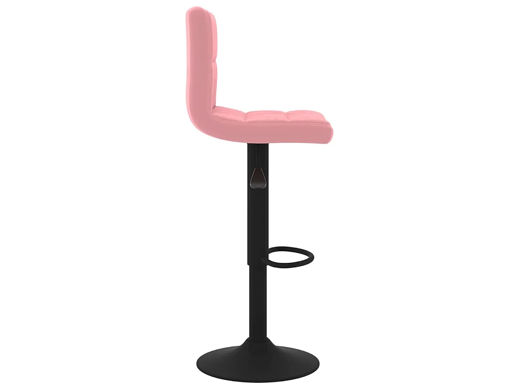 Barhocker 2 Stk. Rosa Samt