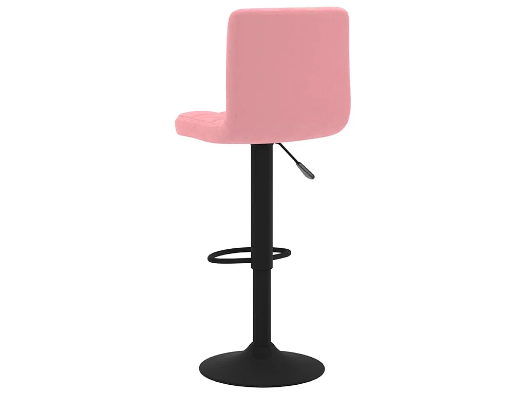 Barhocker 2 Stk. Rosa Samt