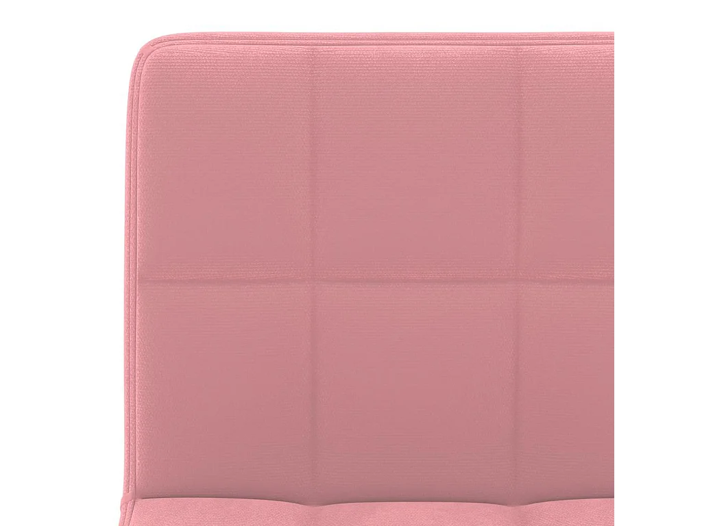 Taburetes de cocina 2 unidades terciopelo rosa