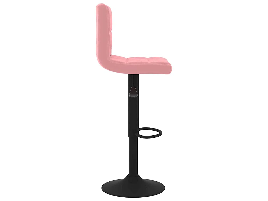 Barhocker 2 Stk. Rosa Samt