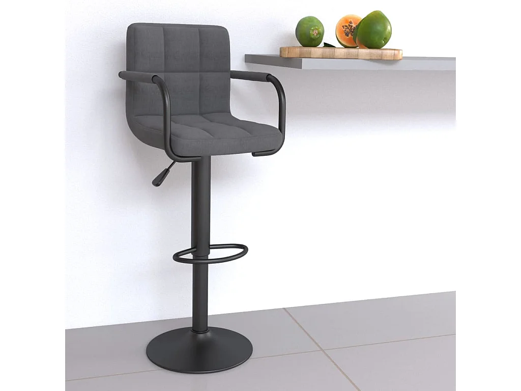 Tabouret de bar Gris clair Tissu