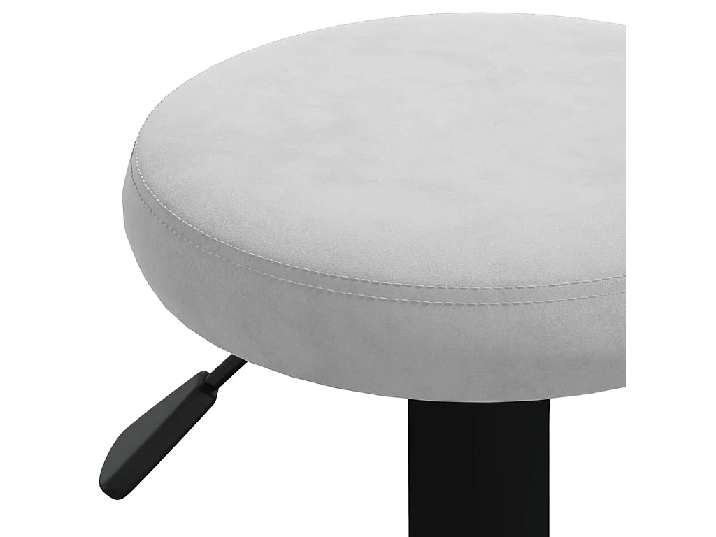 Barhocker 2 Stk. Hellgrau Samt