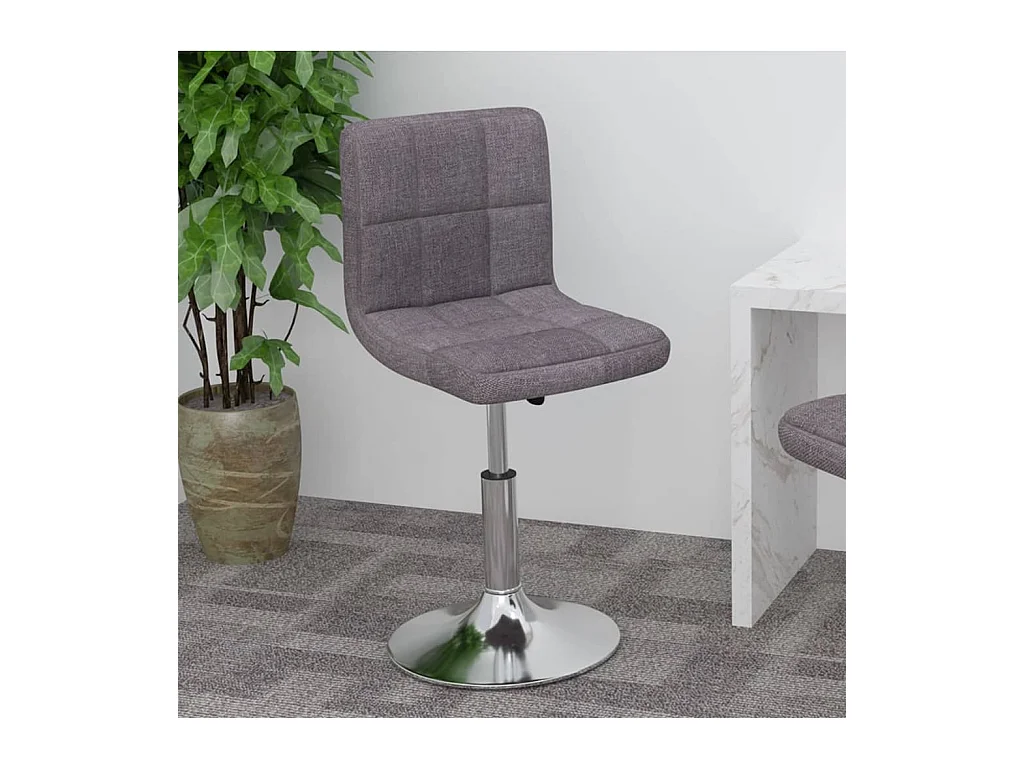 Drehbarer Barhocker Taupe Stoff