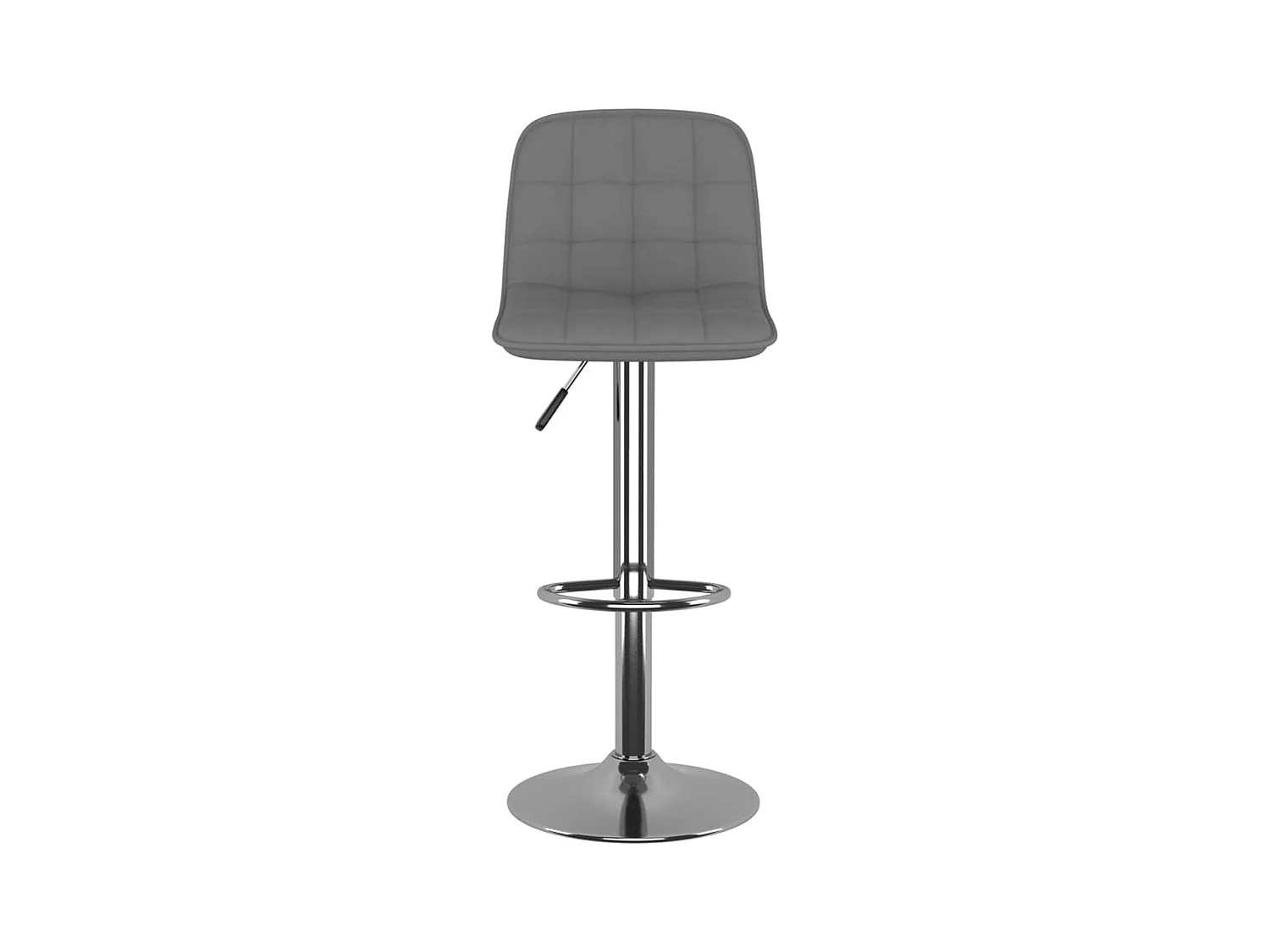 Tabourets de bar lot de 2 gris clair tissu