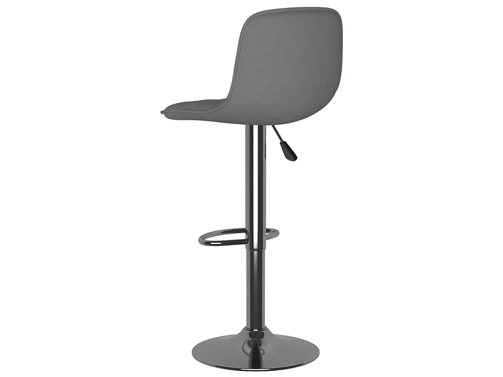 Tabourets de bar lot de 2 gris clair tissu