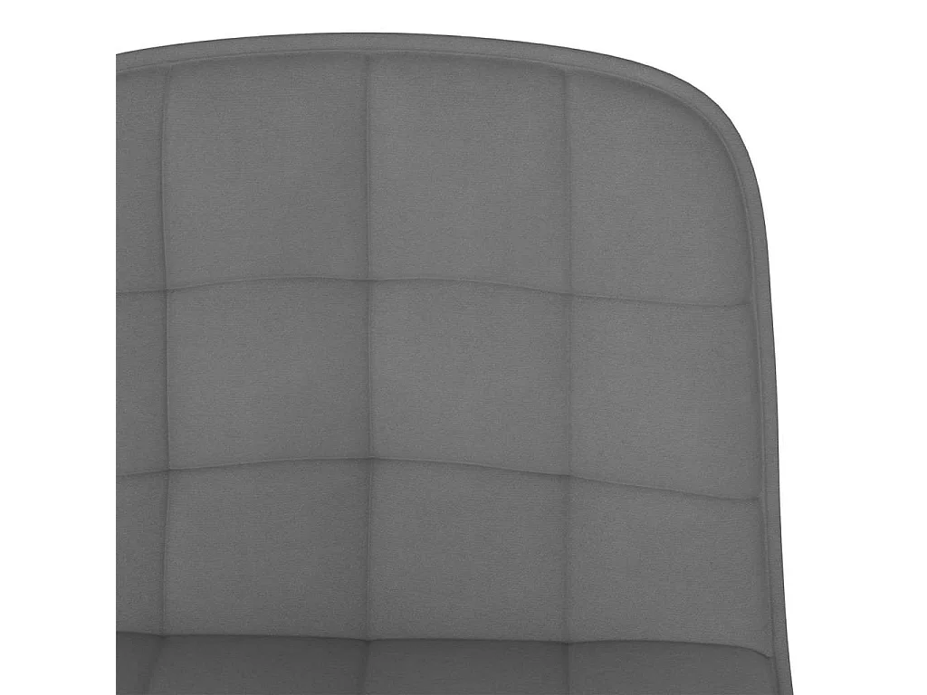 Tabourets de bar lot de 2 gris clair tissu