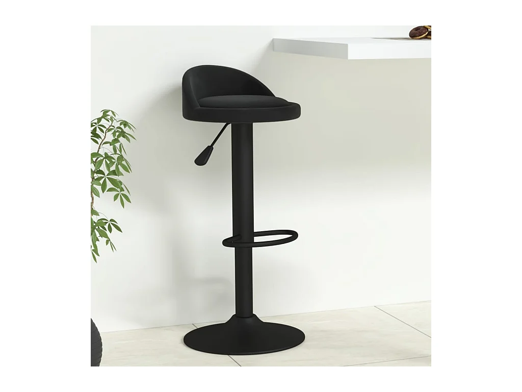 Tabouret de bar Noir Velours