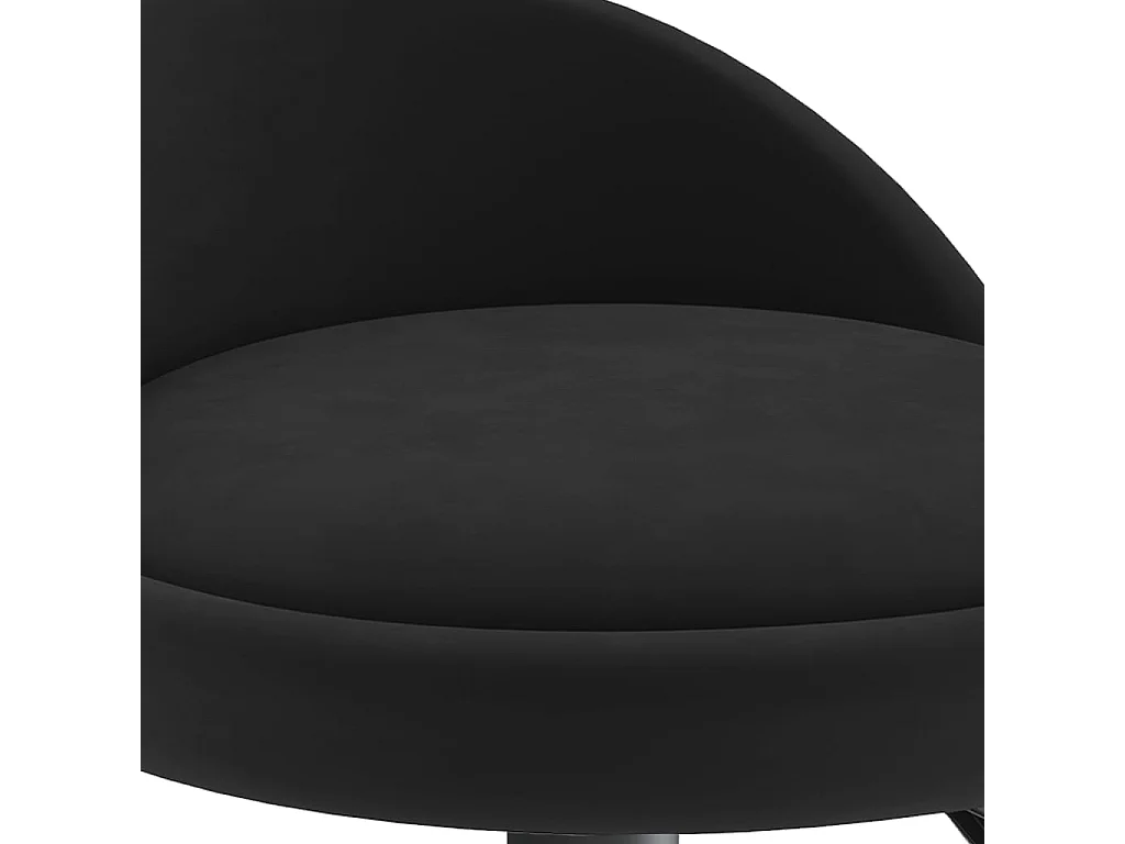 Tabouret de bar Noir Velours