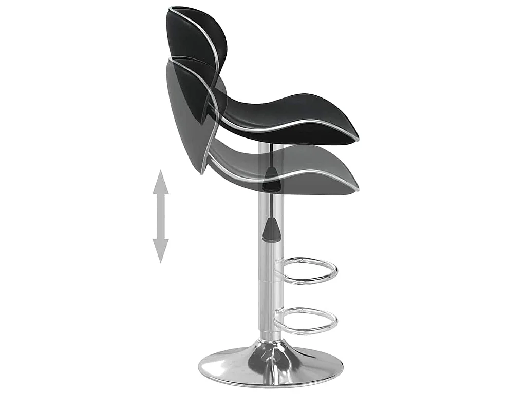 Tabouret de bar Noir Similicuir